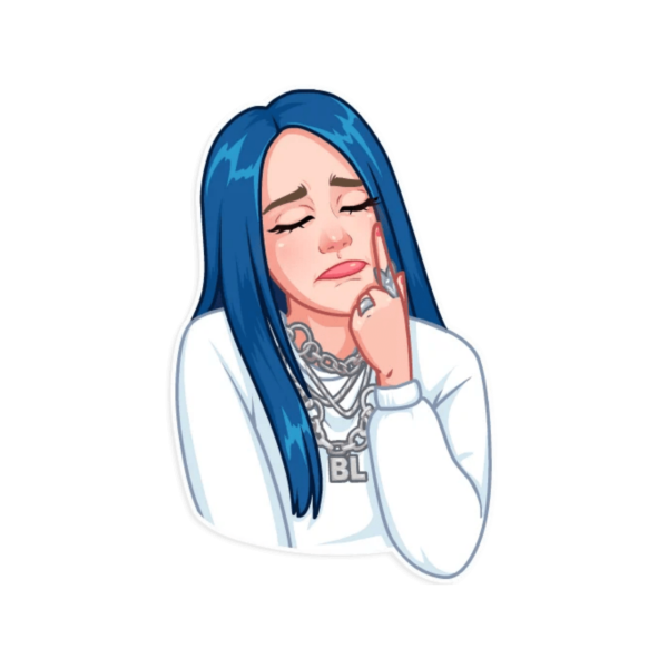 Билли Айлиш Стикеры телеграмм