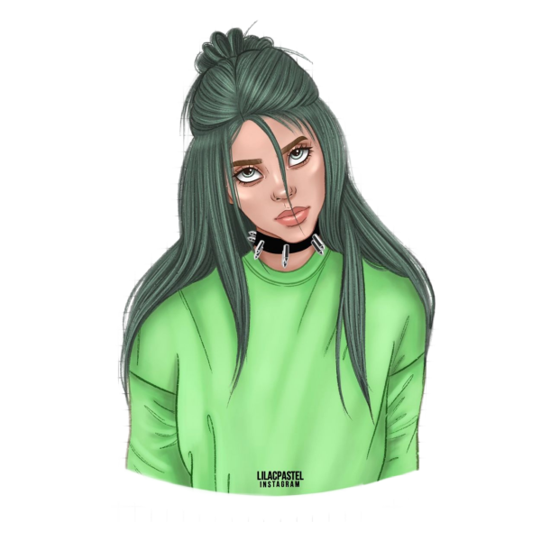 Билли Айлиш рисунок