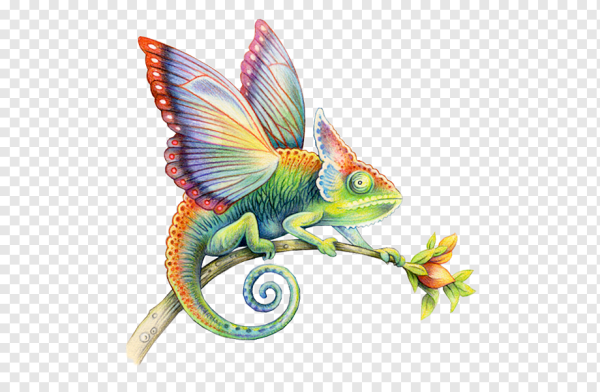 Хамелеон иллюстрация