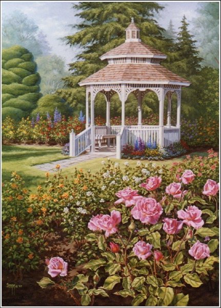 Беседка ретро