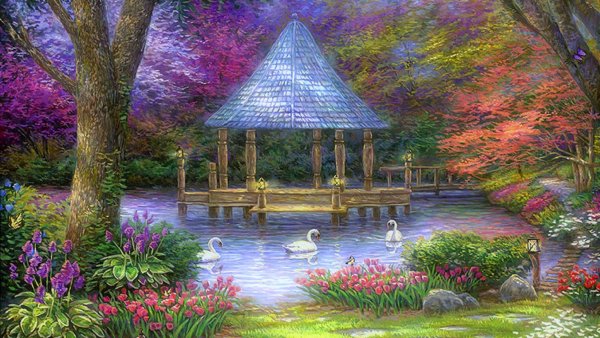 Нарисовать беседку