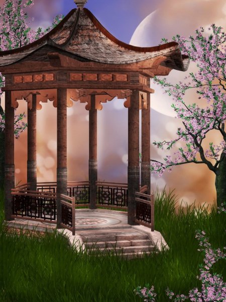 Малые архитектурные формы карандашом