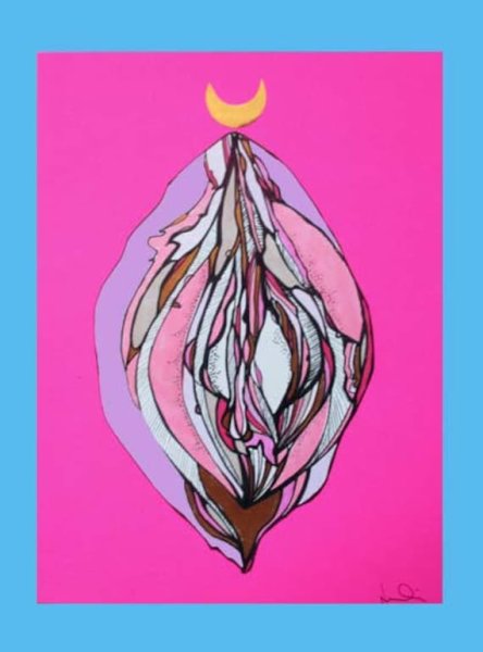 Вульва рисунок карандашом