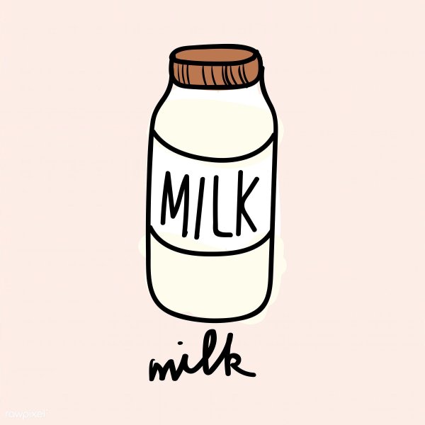 Milk надпись