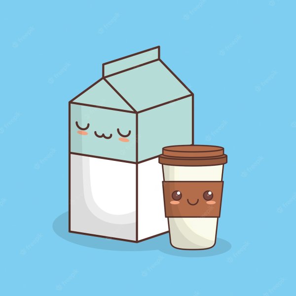 Коробка молока срисовать