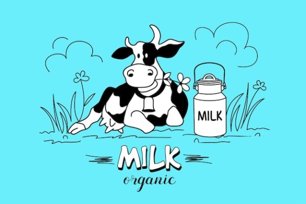 Реклама молока черно белая