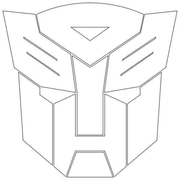 Маска трансформера раскраска