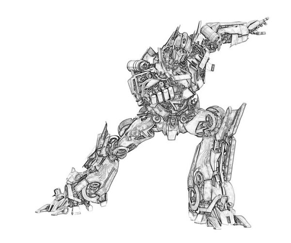 Раскраска трансформеры Локдаун