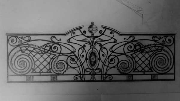 Орнаменты эскиз ковка