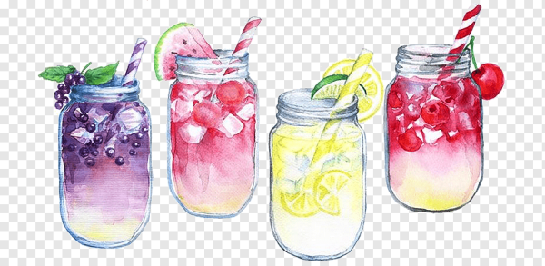 Коктейль акварель