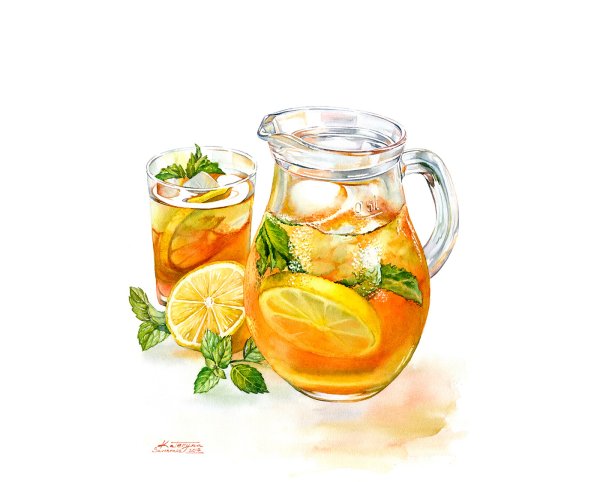 Мохито скетч маркерами