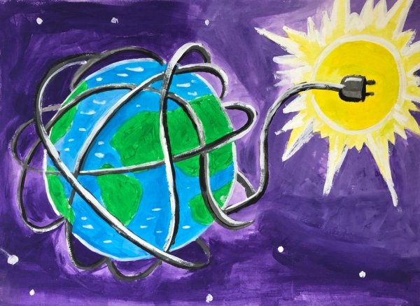 Рисунки на тему Энергомарафон