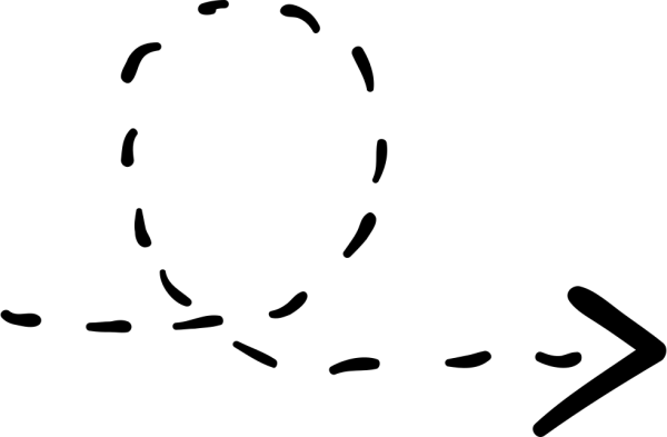 Пунктирная стрелка