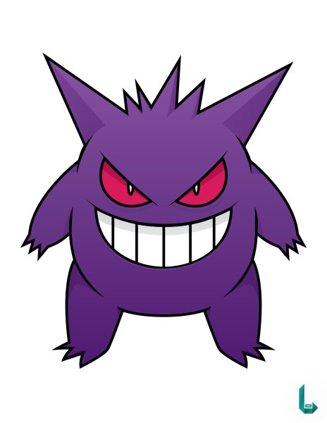 Покемон Генгар арт