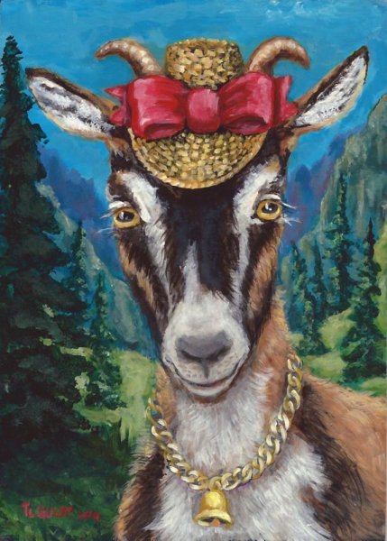 Нарядная козочка