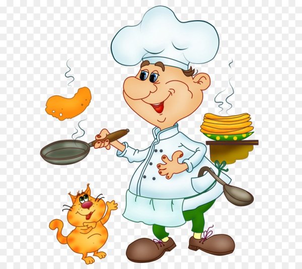 Иллюстрации с изображением повара