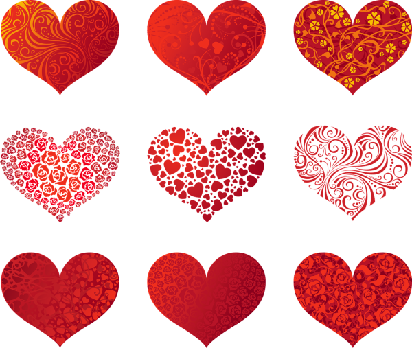 Раскраски для девочек сердечки