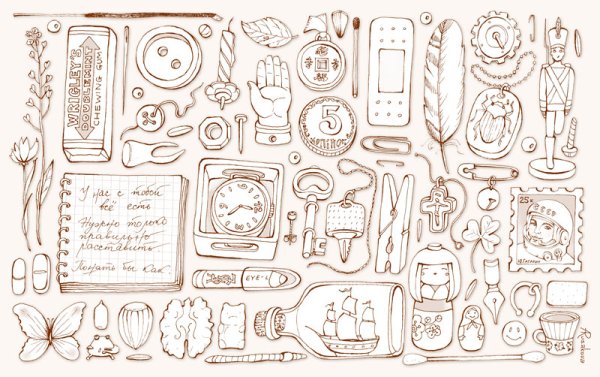 Акварельные иллюстрации к книгам