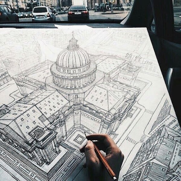 Красивая архитектура для рисования