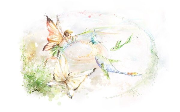 Фея акварель