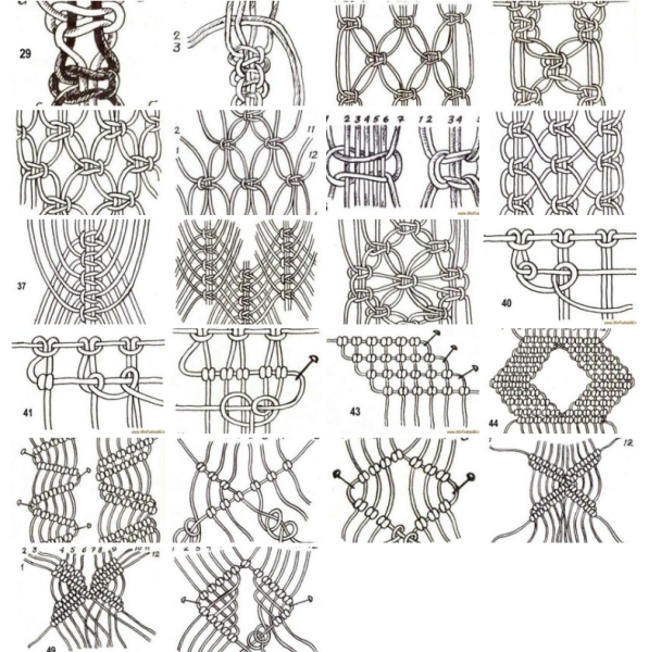 Узоры макраме