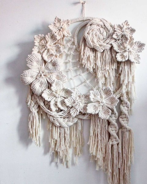 Макраме схемы плетения панно на стену