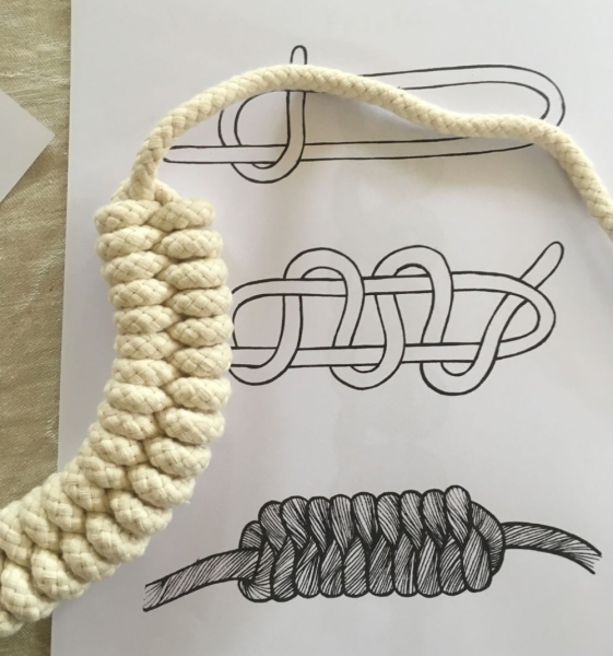 Платье сетка макраме