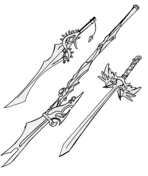Меч рисунок