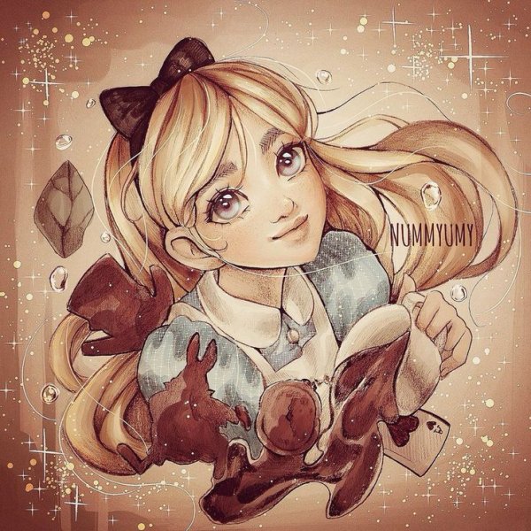 Алиса в стране чудес фан арт