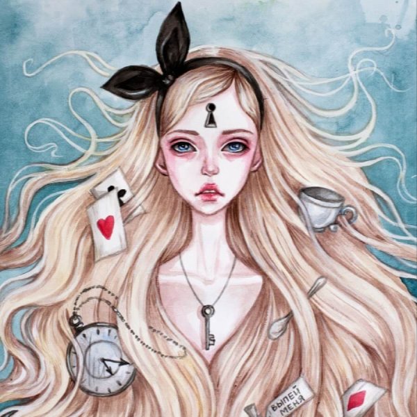 Алиса в стране чудес арт