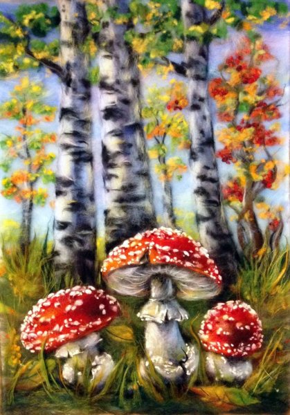 Мухоморы в живописи