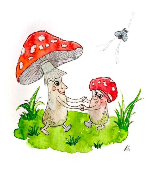 Нарисовать гриб