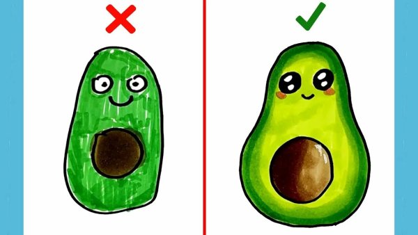 Как рисуется авокадо