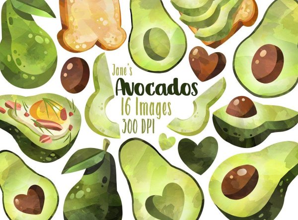 Авокадо с крылышками