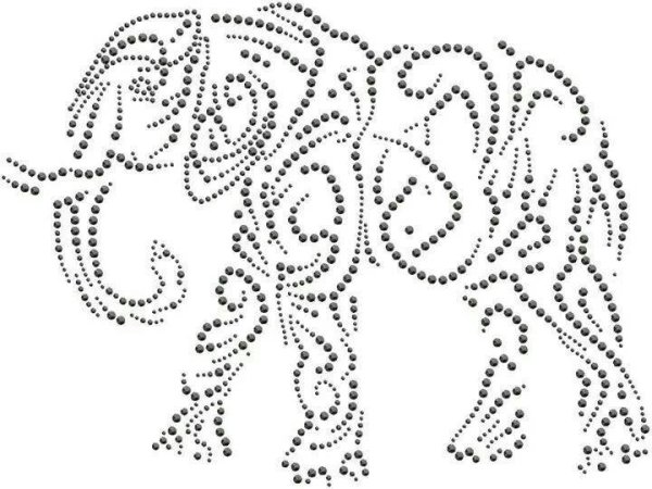 Точечный трафарет для страз