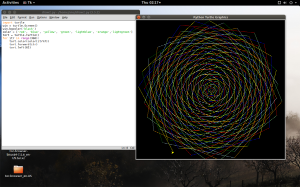 Модуль Turtle Python