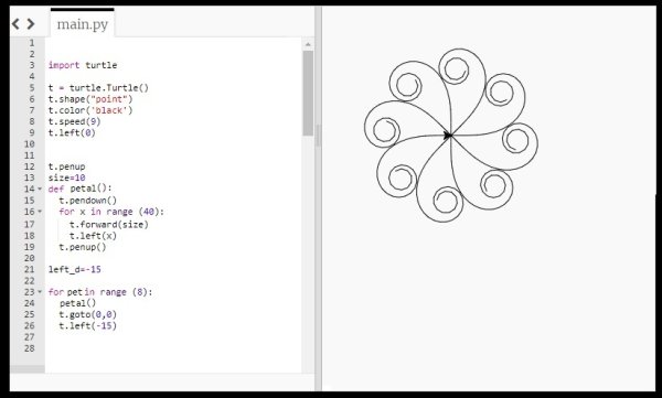Питон рисунок