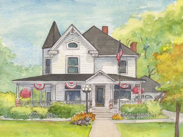 Красивый дом разукрасить