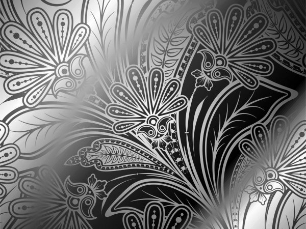 Абстракция в черно-белом цвете