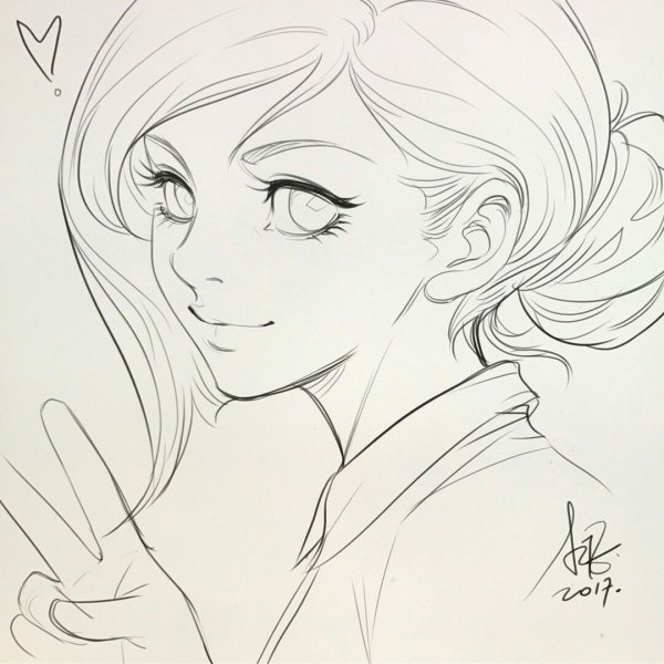 Картинки для срисовки девушки