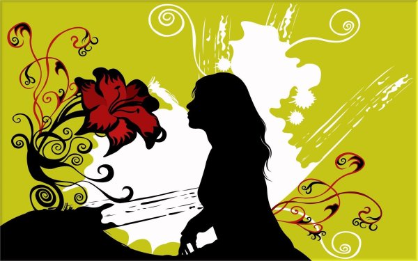 Силуэт девушки