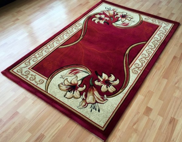 Ковер дорожка бежевая с узором