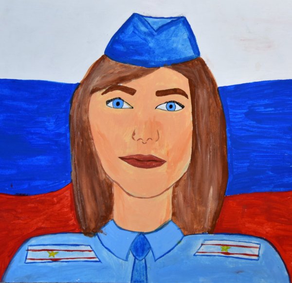 Рисунок ко Дню полиции