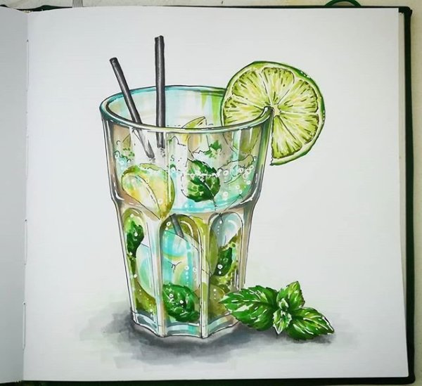 Разукрашивание напитков