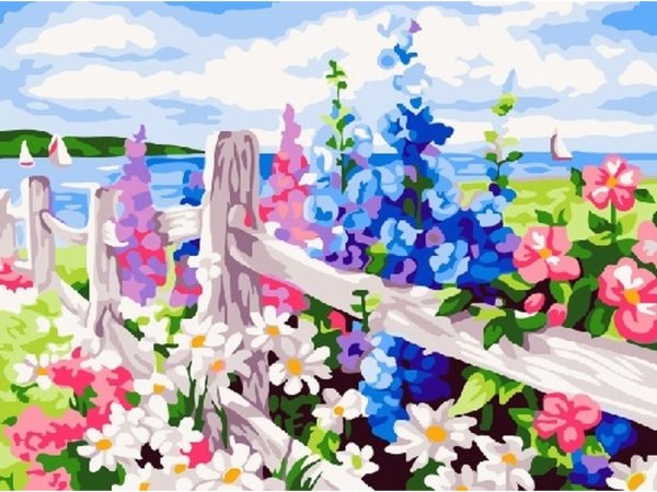 За околицей алмазная мозаика