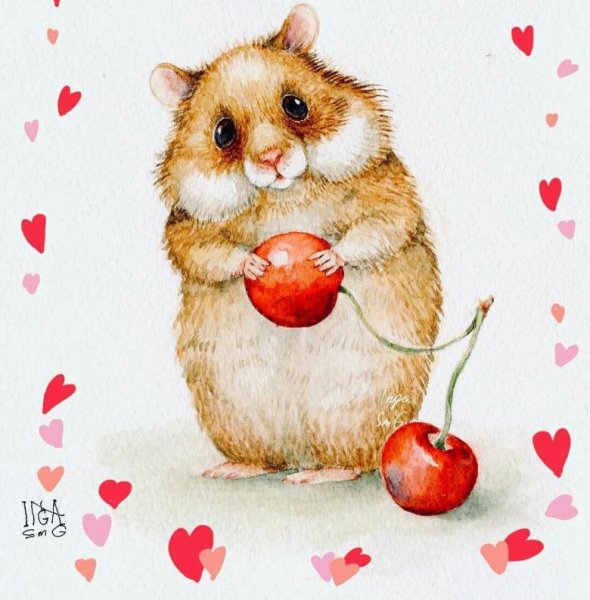 Нарисовать хомяка