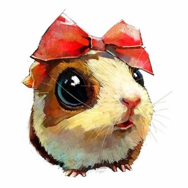 Хомяк красками