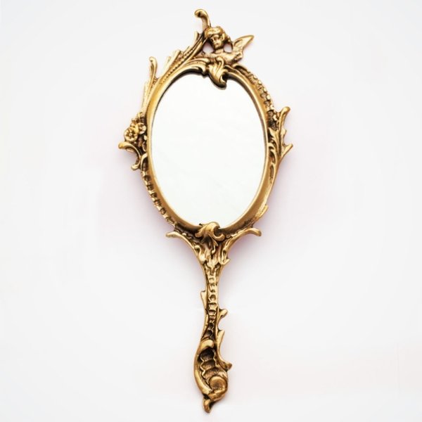 Старинное зеркальце с ручкой