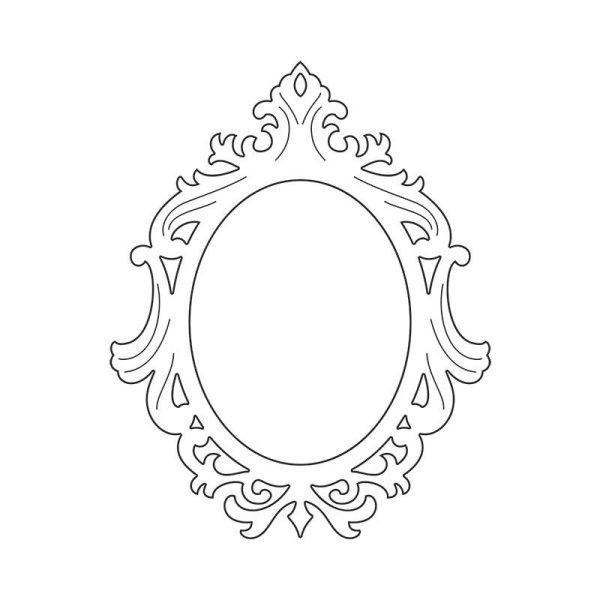 Трафарет рамки для вырезания