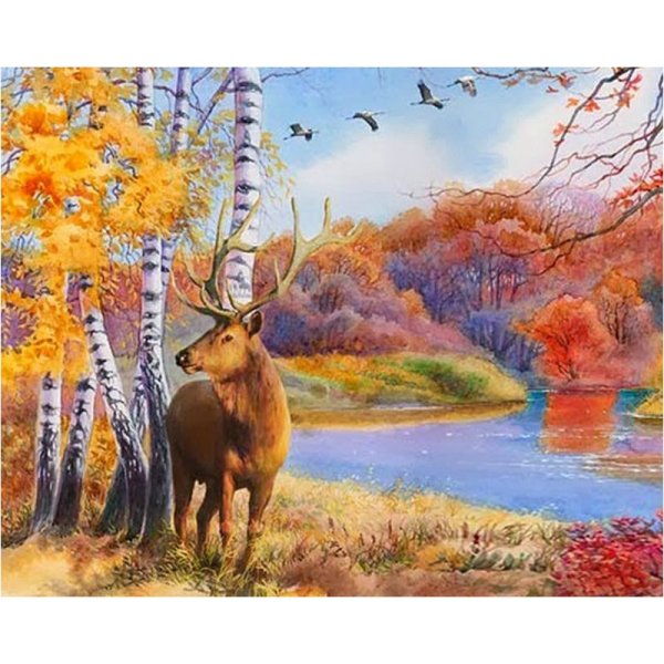 Пейзажи с животными и птицами